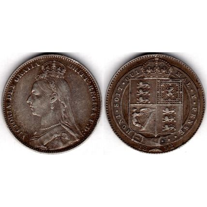 Great Britain. Victoria. Shilling 1892. dy23499