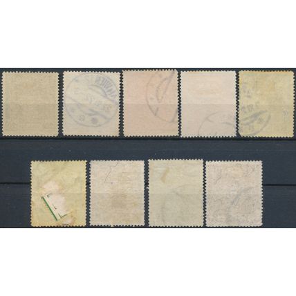 Definitive: 9 Values - Austria 1922 - FH - MiNr 398/400 & 403/8