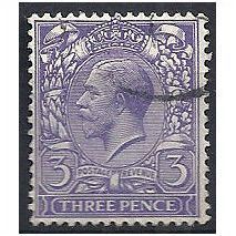 1912 SG375 3d Violet Watermark Royal Cypher Fine Used. .