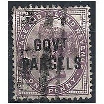 1897 O69 1d Lilac Government Parcels Official Good Used ...