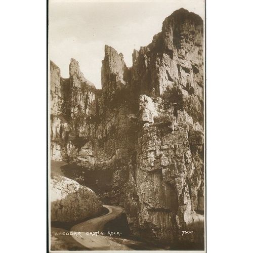 Vintage PC - Castle Rock, Cheddar, Somerset - Photochrom Co Ltd - 7608