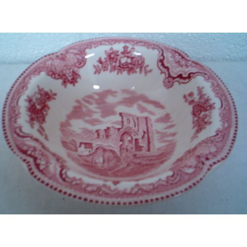 VINTAGE JOHNSON BROTHER ' CASTLE series ' Pink 6 inch BOWL