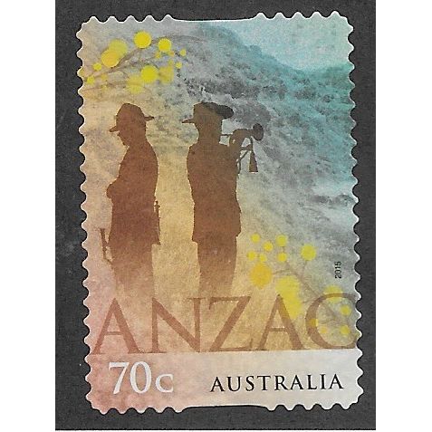 AUS 2015 70c (S/A) 'ANZAC' FINE USED (EBID64-213)