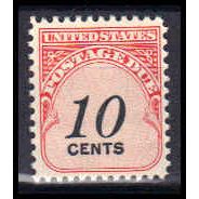 J97 10c Postage Due Just Clears MNH KA1231