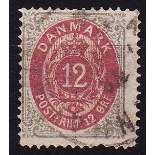 DÄNEMARK DANMARK [1875] MiNr 0026 II Y A a ( O/used ) [01]