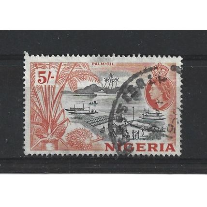 Nigeria.SG78 5s "Palm-oil".Fine Used.Feb24a
