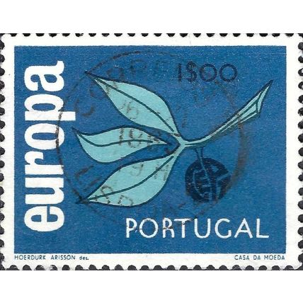 PORTUGAL, Europa, fruit, blue 1965, 1Esc