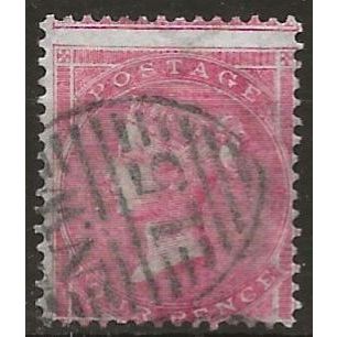 1857 SG66 4d Rose-Carmine Wmk Large Garter Good+/Fine Used ..