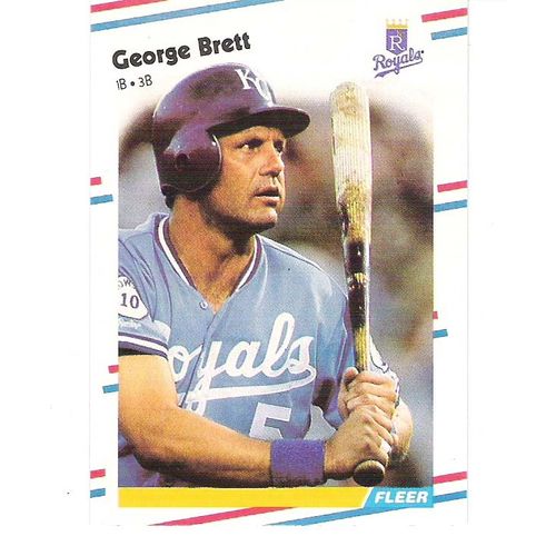 1988 Fleer baseball card George Brett #254 NM - Royals - HOF