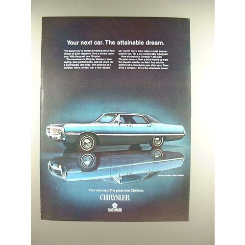 1969 Chrysler Newport Custom 4-Door Hardtop Car Ad