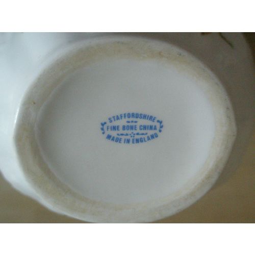 Staffordshire Bone China Wild Dog Rose Jug