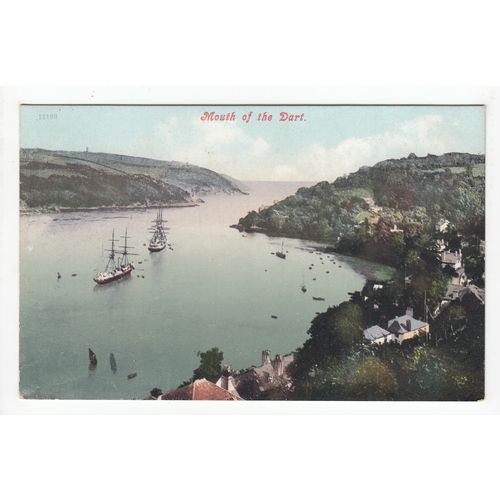 Mouth of the River Dart Devon Postcard 11199