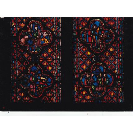 Paris Sainte Chapelle Fenetre Ezechiel France Postcard unused VGC