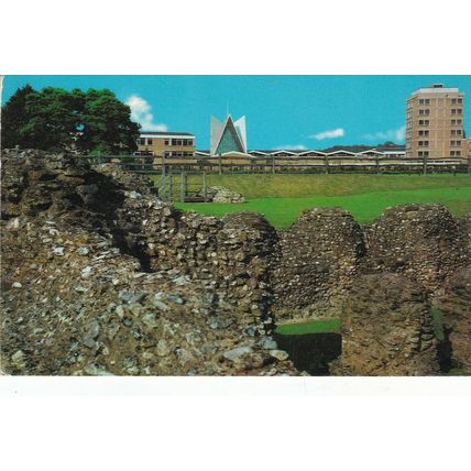 Christchurch College from St Augustine's Abbey Canterbury Postcard unused VGC