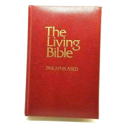 The Living Bible Paraphrased 1971 Red Cover Guideposts Edition (G25)