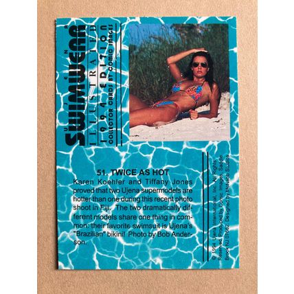 Ujena Swimwear Illustrated 1994 Edition Base trading card # 51 Koehler & Jones
