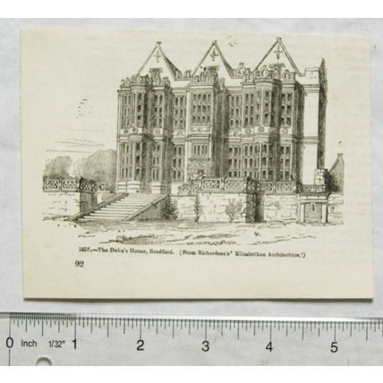 1860s engraving - The Duke's House, Bradford