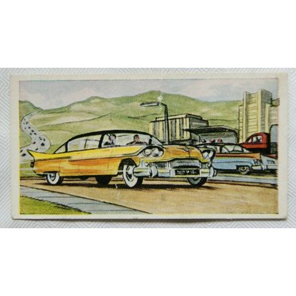 1961 Cooper's Tea card Transport through the ages No. 39 modern motor car