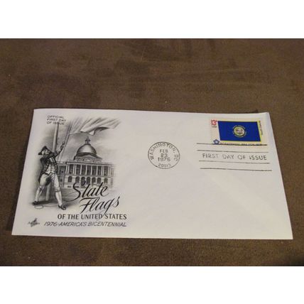 1976 USA / United States FDC Cover -American State Flags series - South Dakota