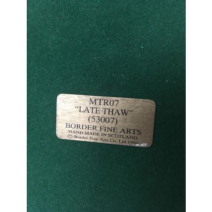 Border Fine Arts Limited Edition Late Thaw by Ayres MTR07 1994 1979/2000 Otters