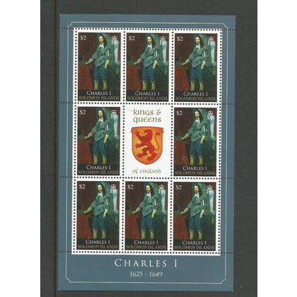 Solomon Islands 2009 Kings & Queens Charles 1 Sheet UMM SG 1259