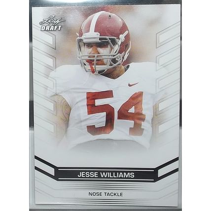 2013 Leaf Draft JESS WILLIAMS (Alabama/Seahawks) Rookie Card #28