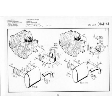 KHD Deutz FL511W Parts Catalogue 13th Edition 1989 2974220 PDF