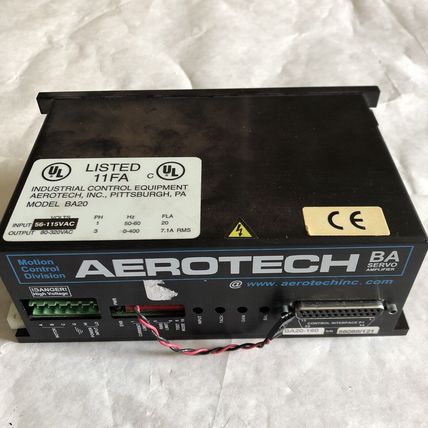 AEROTECH BA20-160 SERVO AMPLIFIER,3-PH,0-400Hz, 7.1A RMS INDUSTRIAL BA20,Em