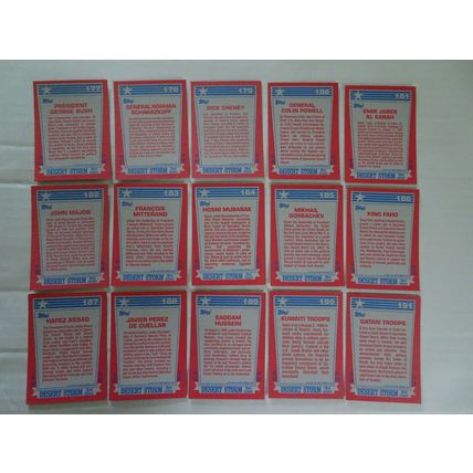 Desert Storm Trading Cards - Complete Set Series 3 - 88 Cards 1991 Topps
