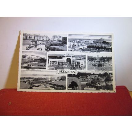 multiview, 7 views, SKEGNESS, LINCOLNSHIRE used postcard 1965 pm =