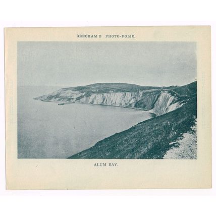 Isle Of Wight Alum Bay / St Helen's Tower 1900 Antique Print Picture