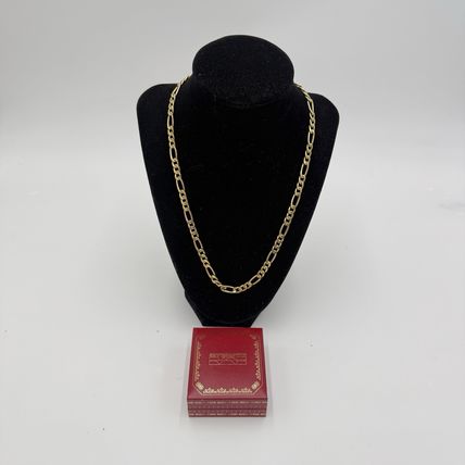 14k Italy Gold Fígaro Chain Necklace 21”L 8.81 g 5mm Wide Yellow Gold