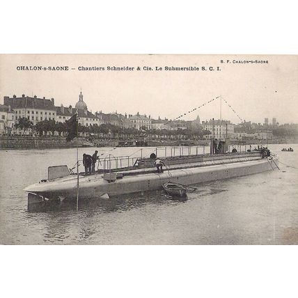 71 - Chalon-sur-Saône - chantier Schneider - le submersible