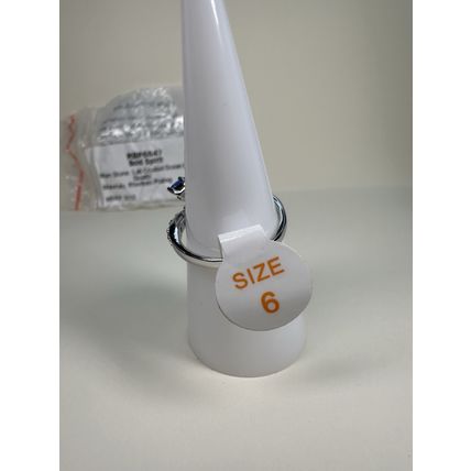 NIB Bomb Party Sz6 Revealed BP Ring RBP6647 Bold Spirit LC Blue Quartz Rhodium P