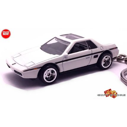 VERY RARE KEYCHAIN 84/88 WHITE PONTIAC FIERO 2M4 CUSTOM
