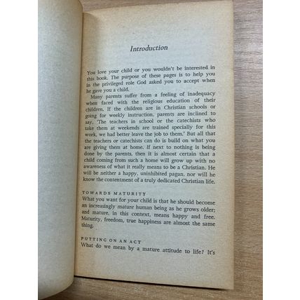 1973 "PARENTS CHILDREN & GOD" ANTHONY BULLEN RELIGIOUS PAPERBACK BOOK (LL)