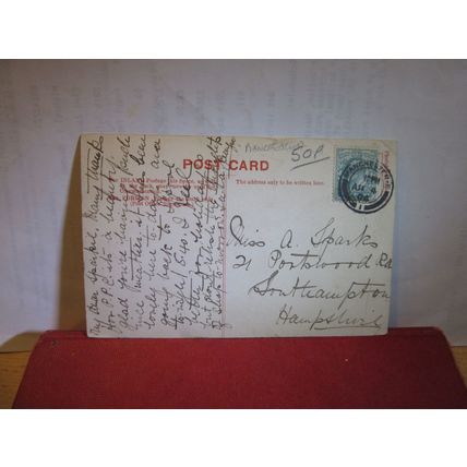 LOVER'S WALK, BOGGART HOLE CLOUGH, MANCHESTER used antique postcard 1904 pm =