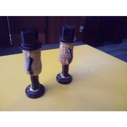 Old Vintage Original Planters Peanuts Salt & Pepper Shakers 1950s