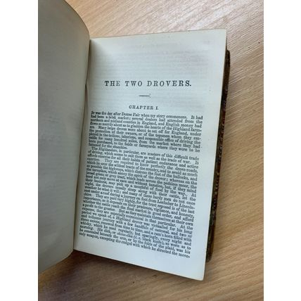 1863 SIR WALTER SCOTT THE TALISMAN/CANONGATE/WOODSTOCK ANTIQUE HB BOOK (P4)