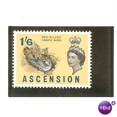 Ascension QEII 1963 1/- 6d Red Billed Tropic Unmounted Mint 2 SG 79