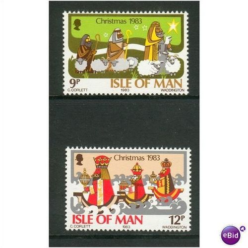 Isle Of Man 1983 Presentation Pack - SG 257/258 - Christmas 1983