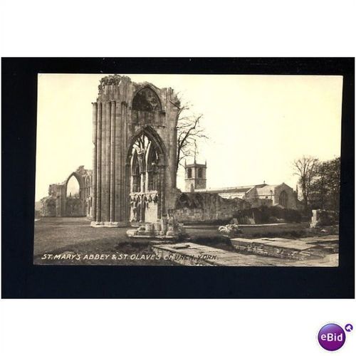YORK Abbey & St Olave's Church Postcard by Dennis (P.63336)