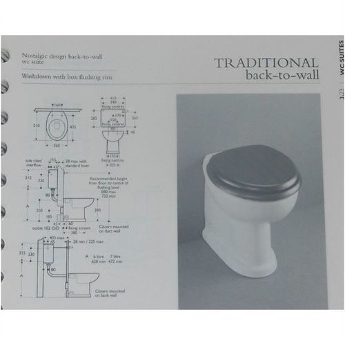 Ideal Standard Revue / Reflections BTW Pan Old English White / Pergammon E4800