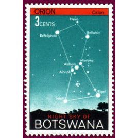 Botswana QEII 1972 Night Sky 3c Orion Unmounted Mint NHM SG 290 Sc 84 stamp