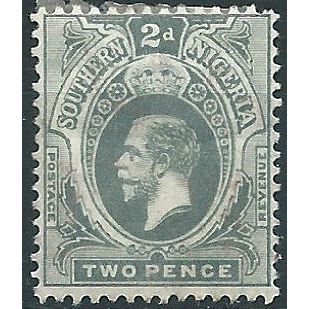 Southern Nigeria 1912 SG47 2d Grey Mounted Mint . . ..