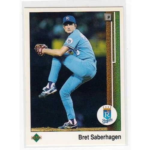 1989 Upper Deck Bret Saberhagen baseball card #37 – Royals