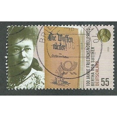 GER 2005 55c+25 'BERTHA VON SUTTNER' FINE USED (EBID51-236)