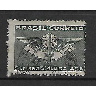 BRAZIL 1941 BRAZILIAN AIR FORCE EMBLEM SG666 54 ORE GREEN FINE USED