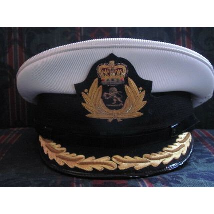 ROYAL QUEEN MARY 2 SHIP CUNARD CAPTAIN WHITE NEW HAT ALL SIZES - CP MADE