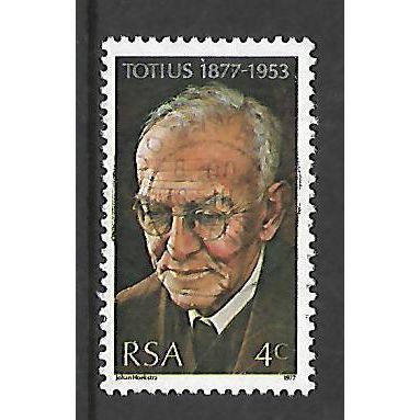 SOUTH AFRICA 1977 4c DR JACOB DU TOIT SG 412 FINE USED
